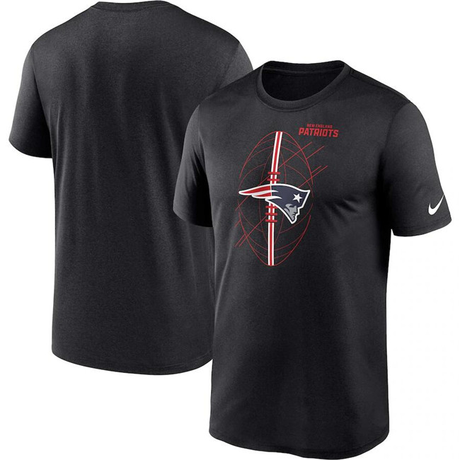 Men's New England Patriots Black Legend Icon Performance T-Shirt Men's New England Patriots Black Legend Icon Performance T-Shirt